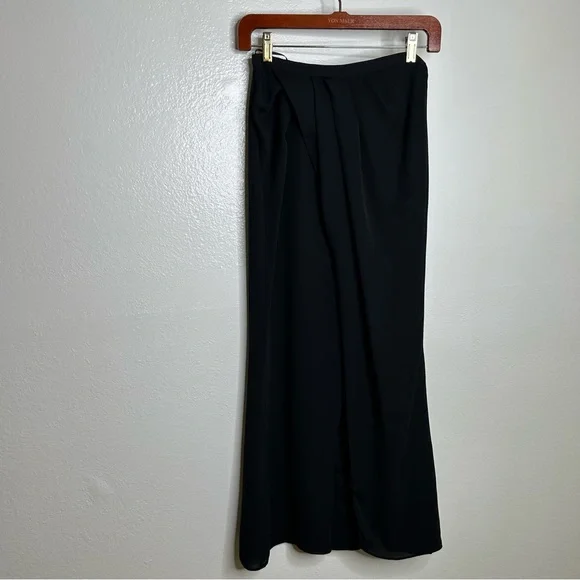 NWT Anthropologie Mare Mare Black Maxi Skirt Side Slit Hem XS - Picture 6 of 16